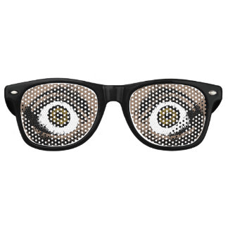 "Scared Eyes" Dark Skin and Eyes Customizable  Retro Sunglasses