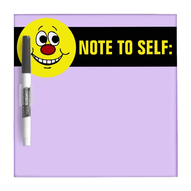 Scared Face Grumpey Dry-Erase Board (Front)