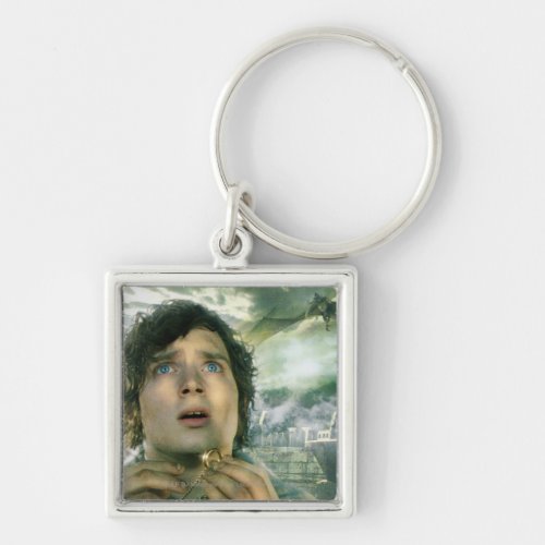 Scared FRODO Holding Ring Keychain