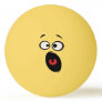 Scared Funny Face Table Tennis Ball