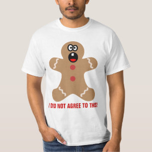 Scared Gingerbread Men the Best Christmas Guests T-Shirt