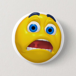 scared pinback button