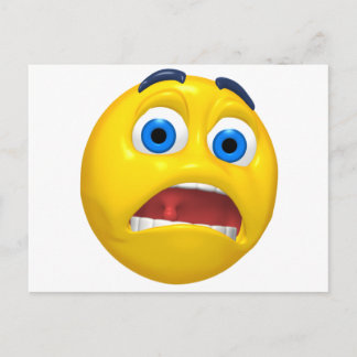 scared postcard