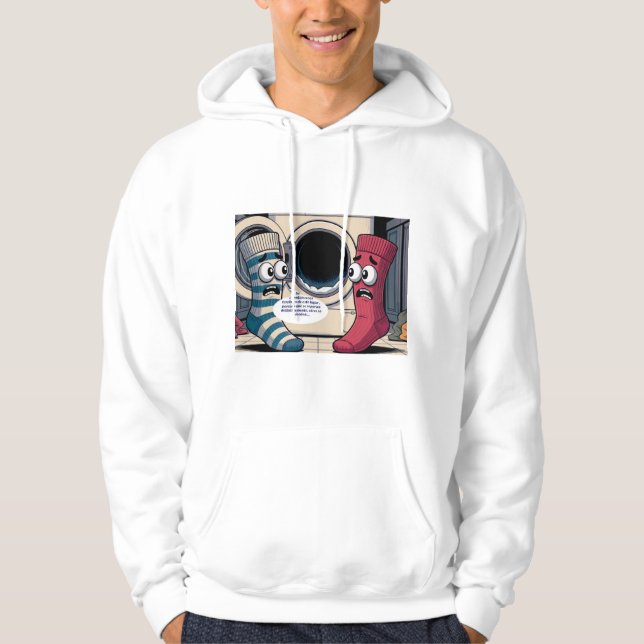 scared socks hoodie (Front)