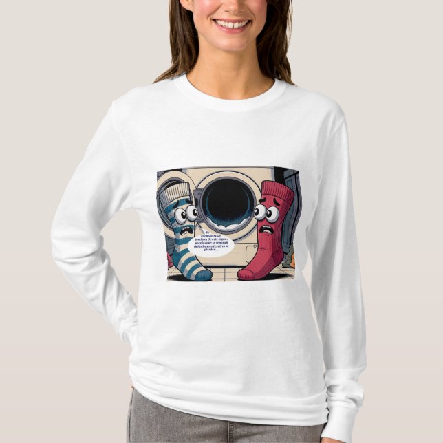 scared socks T-Shirt (Front)