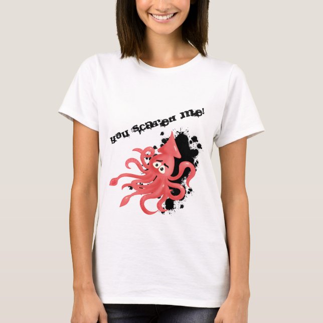 Scared Squid T-Shirt (Front)