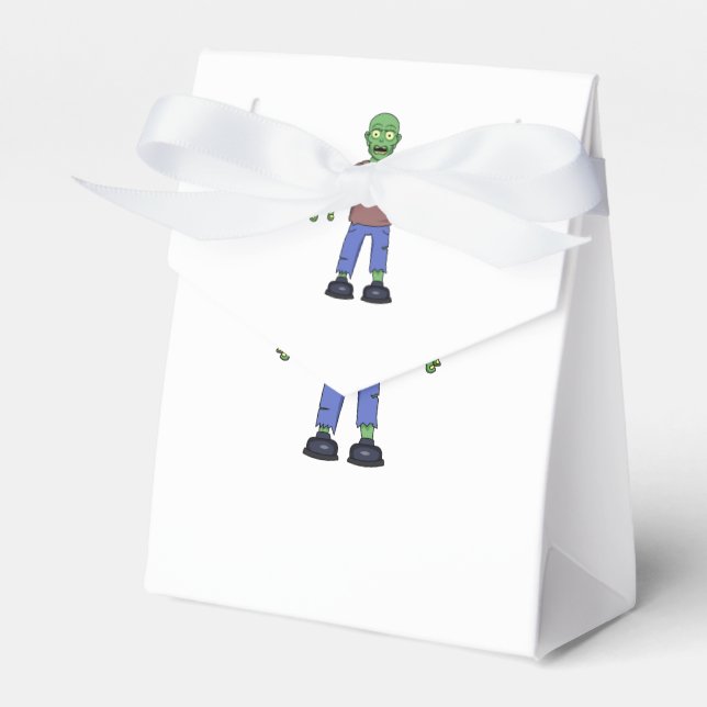 Scared Zombie Favor Boxes (Front Side)