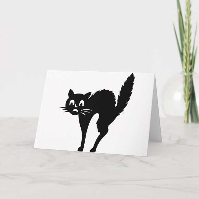 Scaredy cat birthday card (Front)