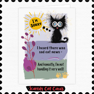 Scaredy Cat "Cat Sympathy" Card