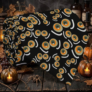 Scaredy Cat Halloween Boo Eyes Bat Neck Tie