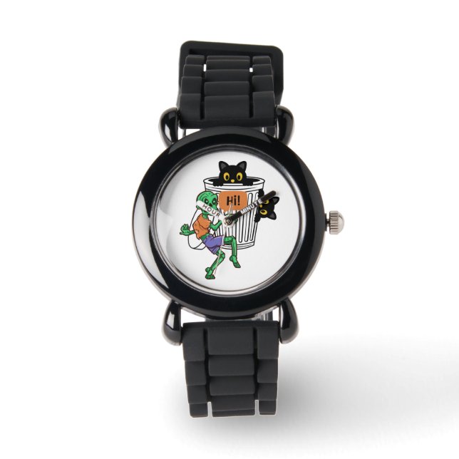 Scaredy Cat Halloween Watch (Front)