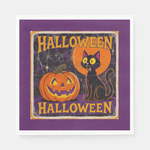 "Scaredy Cat" Replica Circa 1950's Napkins