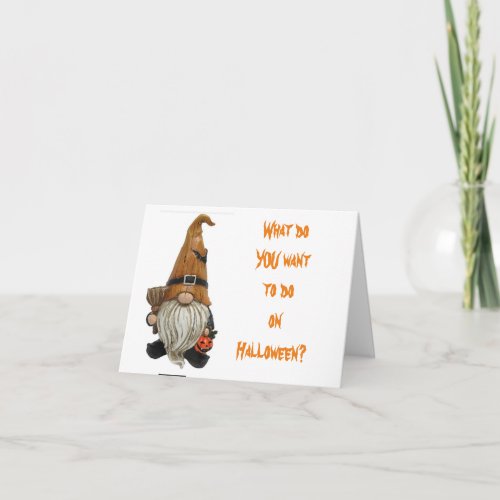 SCAREY YET CUTE AND FUNNY HALLOWEEN FOR YOU CARD