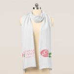 Scarf<br><div class="desc">Jersey scarf with logo and rose</div>
