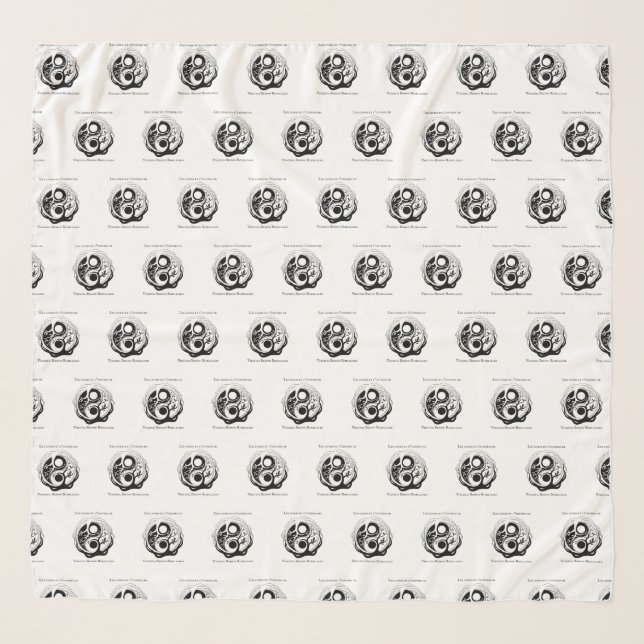 Scarf muslin of silk with logo author (Front)