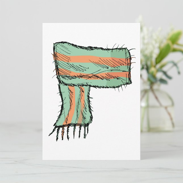 Scarf Sketch Fashion Invitations (Creator Uploaded)