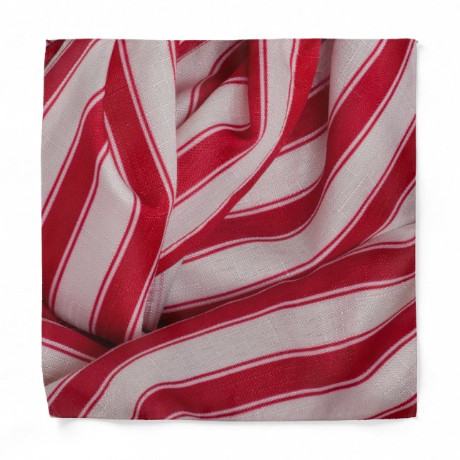 Scarf, tie, bandana red & white (Front)