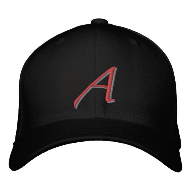Scarlet A large Embroidered Baseball Hat (Front)