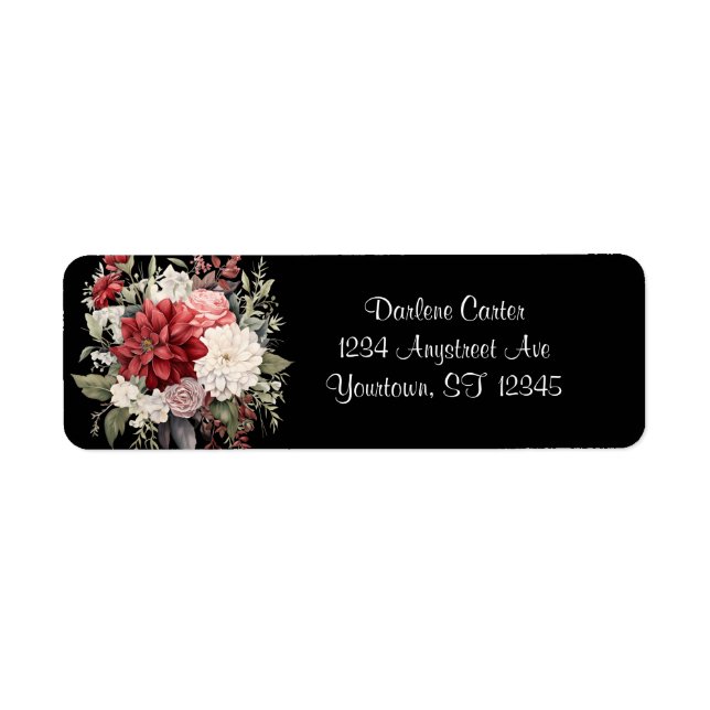 Scarlet and White Bouquet  Label (Front)