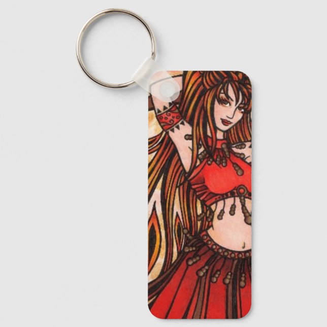 Scarlet belly dancer keychain (Front)