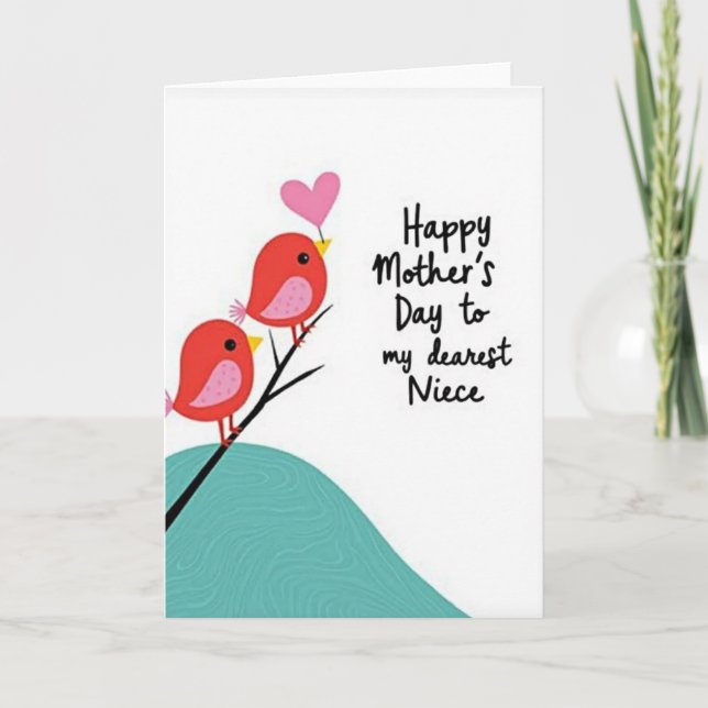 Scarlet Bird Mothers Love Card (Front)
