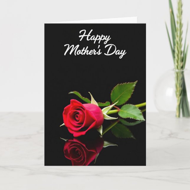 Scarlet Bloom Day Card (Front)