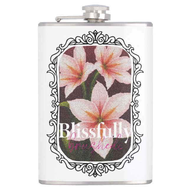 Scarlet Blossom Flask (Front)