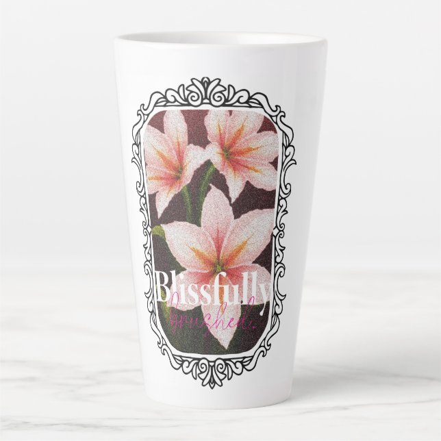 Scarlet Blossom Latte Mug (Front)