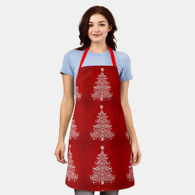 Scarlet Chef: Stylish Red Apron (Worn)