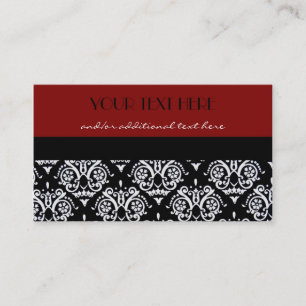 Scarlet Damask Business Card