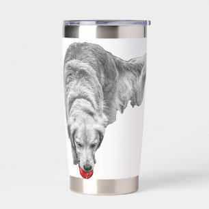 Scarlet Ember Gaze Insulated Tumbler