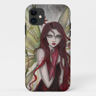 Scarlet Fairy Fantasy Art by Molly Harrison iPhone 11 Case