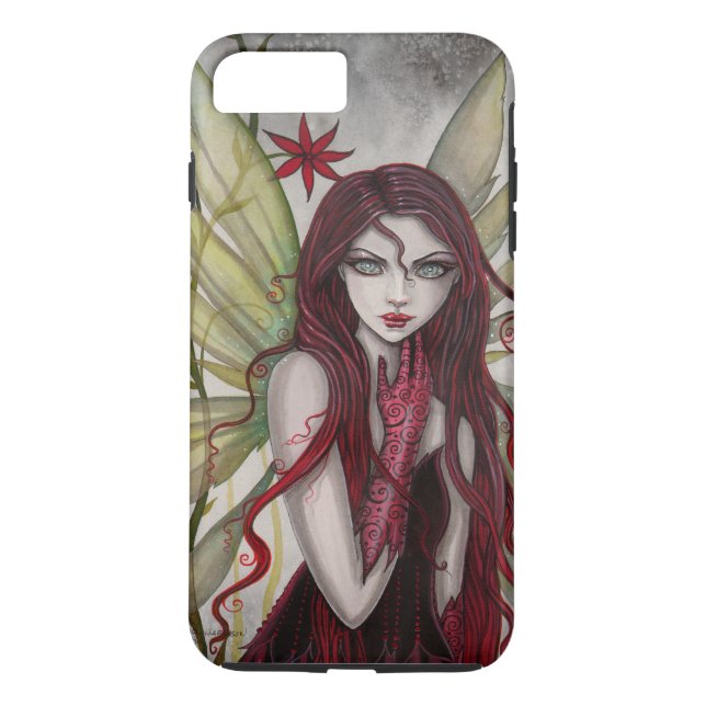 Scarlet Fairy Fantasy Art by Molly Harrison Case-Mate iPhone Case (Back)