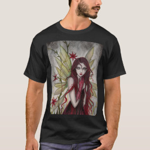 Scarlet Fairy Gothic Fantasy Art T-Shirt