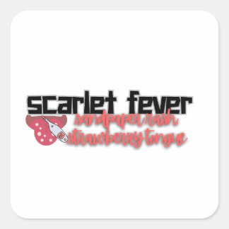 Scarlet Fever Medical Study Square Sticker