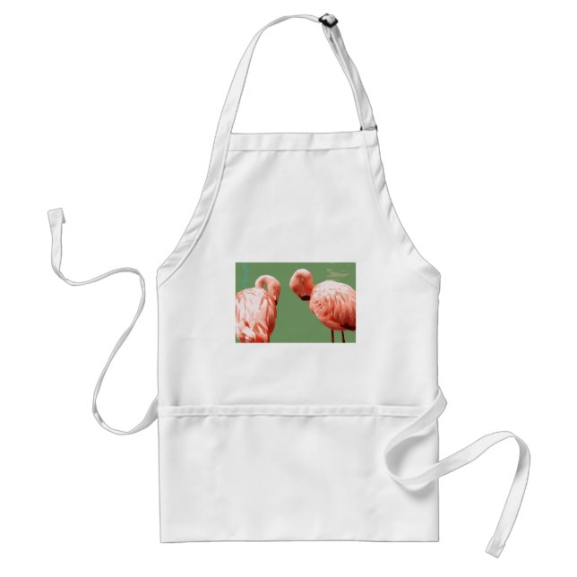 Scarlet Flamingo Adult Apron (Front)