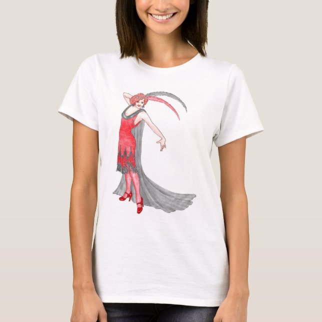 Scarlet Flapper T-Shirt (Front)