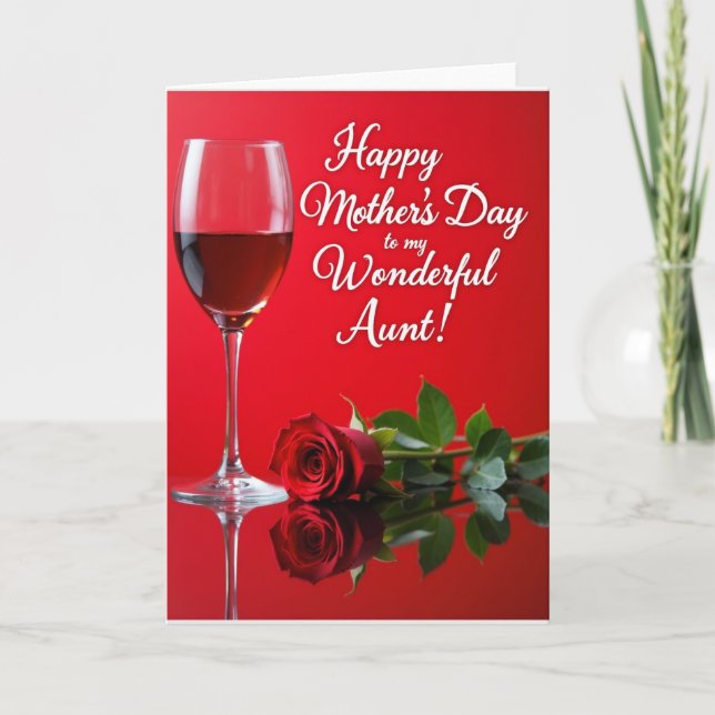 Scarlet Glass Mothers Day Card (Front)