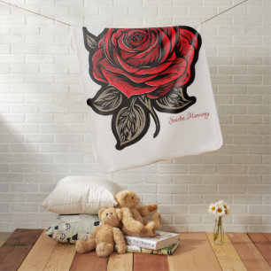  Scarlet Harmony  Baby Blanket