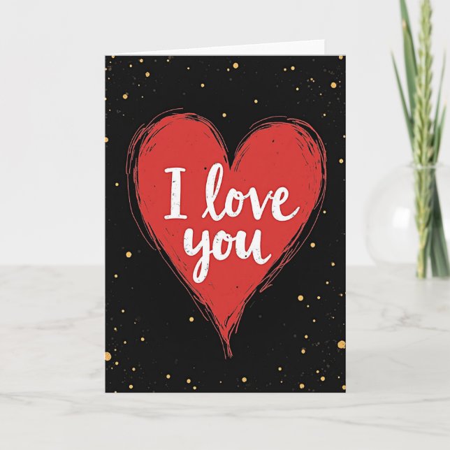 Scarlet Heart Love You Art Card (Front)