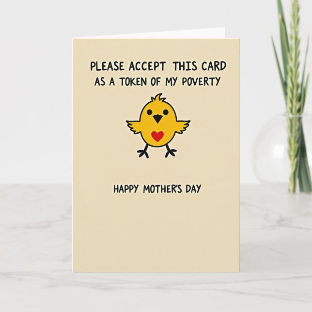 Scarlet Heart Mothers Day Card (Front)
