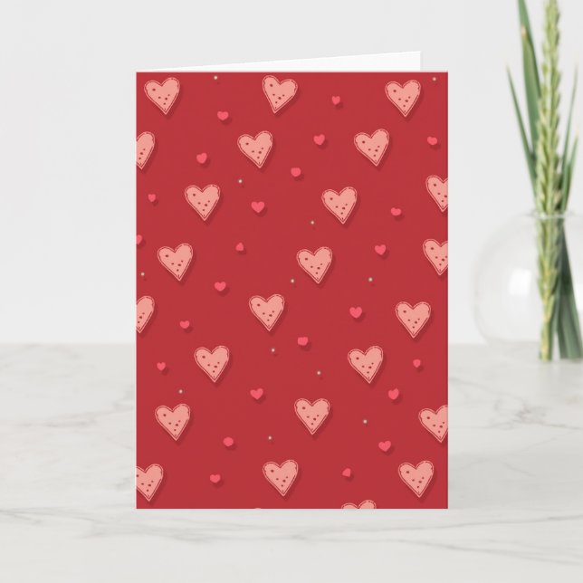 Scarlet Hearts Sweet Love Card (Front)