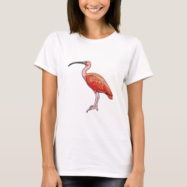 Scarlet Ibis Bird T-Shirt (Front)