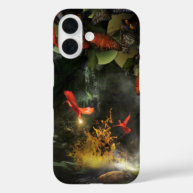 Scarlet Ibis Birds STEALING THE LIGHT Case-Mate iPhone Case (Back)