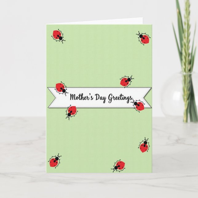 Scarlet Insects Mothers Day Card (Front)