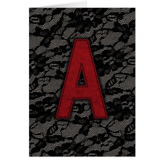 Scarlet Letter A Cards (Front)