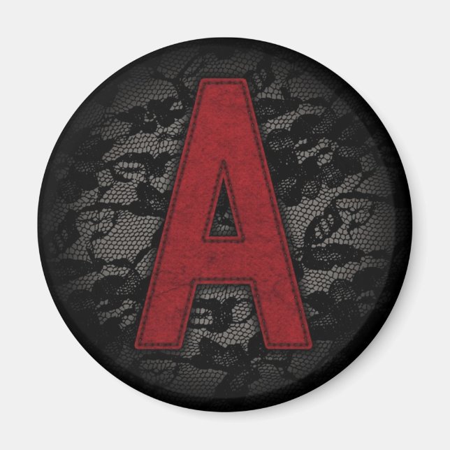 Scarlet Letter A Magnet (Front)