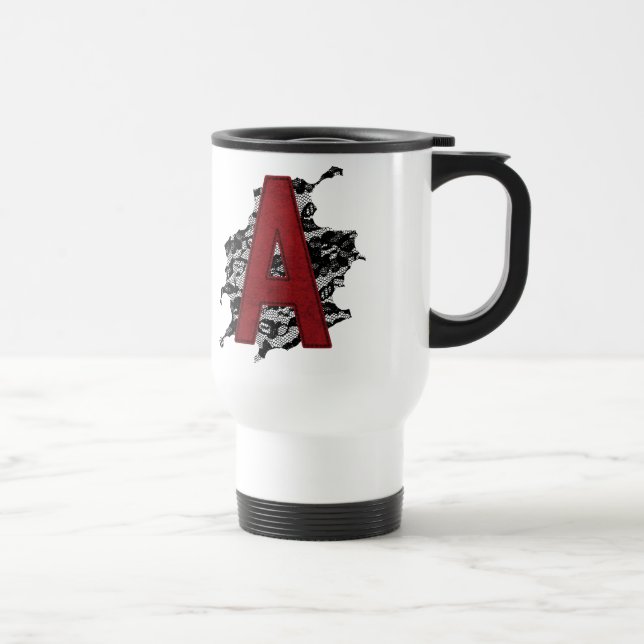 Scarlet Letter A Travel Mug (Right)