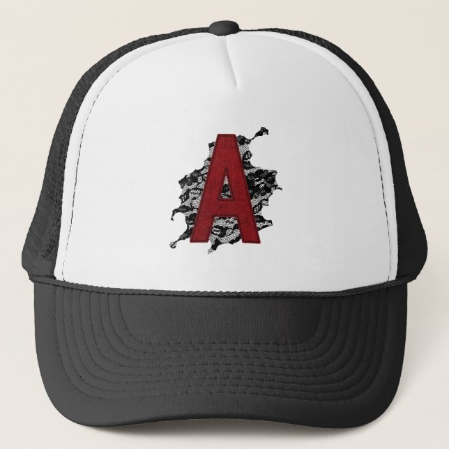 Scarlet Letter A Trucker Hat (Front)