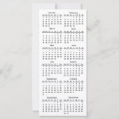 Scarlet Macaw 2012 Calendar Bookmark Rack Card (Back)